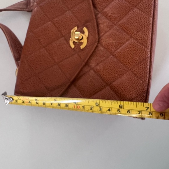 Chanel Cognac Quilted Crossbody Bag - Picture 15 of 16